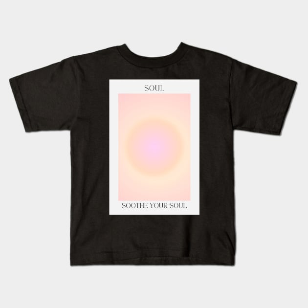 Soul - Mind Body Soul Pink Aura Kids T-Shirt by mystikwhale